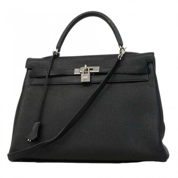 HERMES Handbags - Hermes Kelly 35 Togo Black Handbag (‚ñ°L stamp) 2-way bag for women